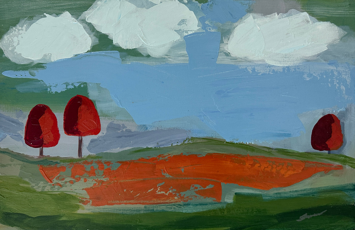 Original Art | "Autumn Meadow" (17” x 11”)