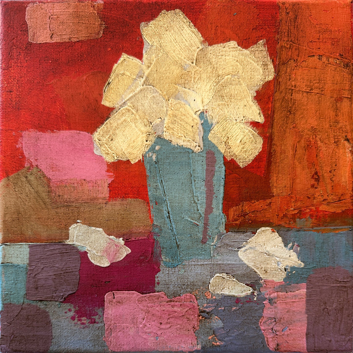 Original Art | "Des Fleurs" (8” x 8”)