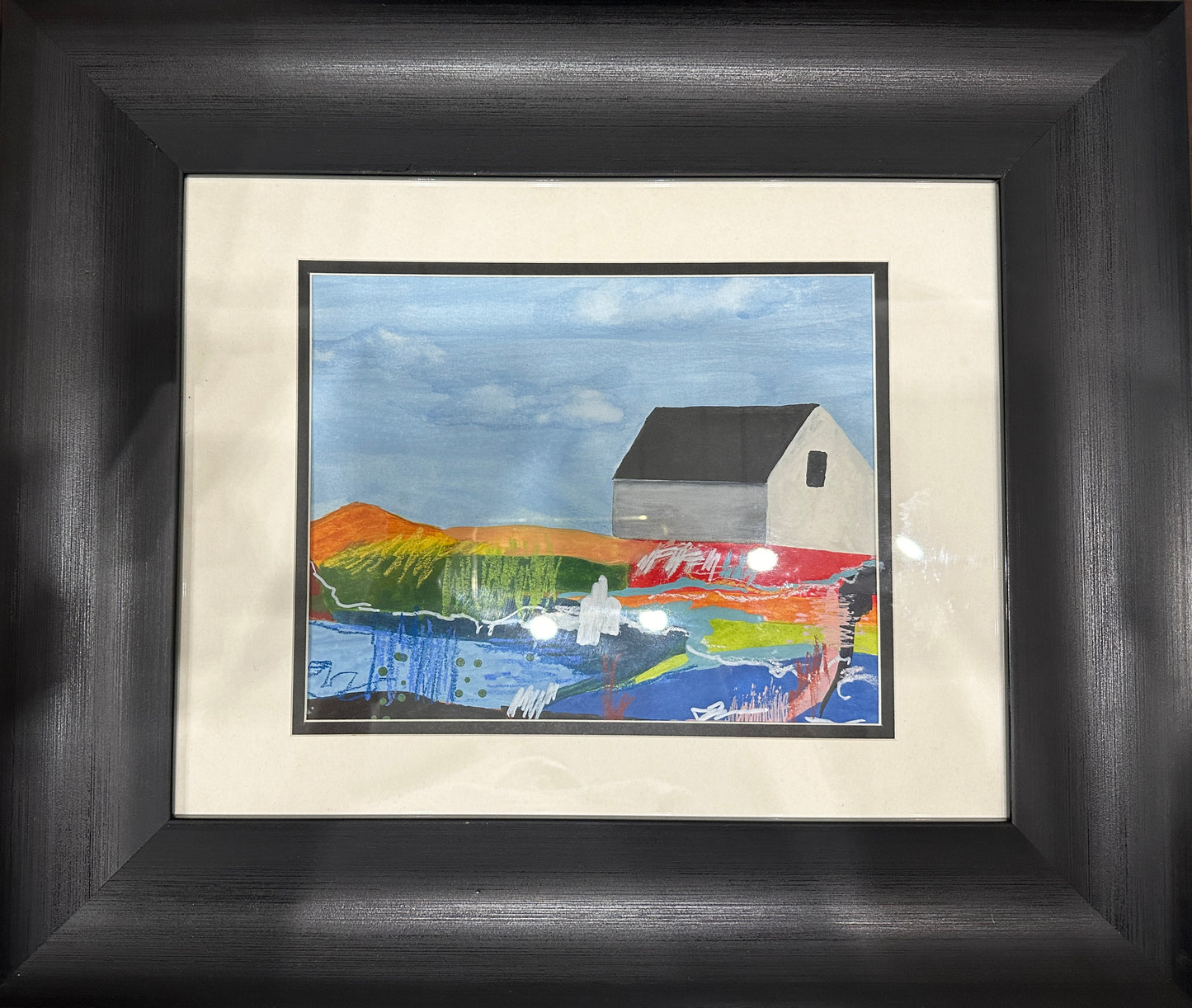 Original Art | "Streamside Cottage" (19.5” x 16.5”)