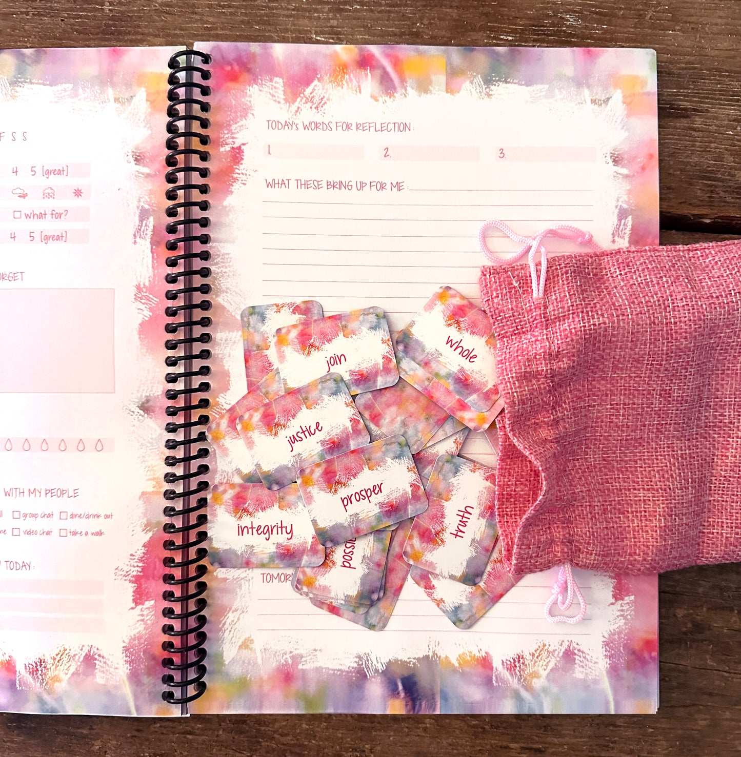 3 Little Words Habit Tracker and Reflection Journal
