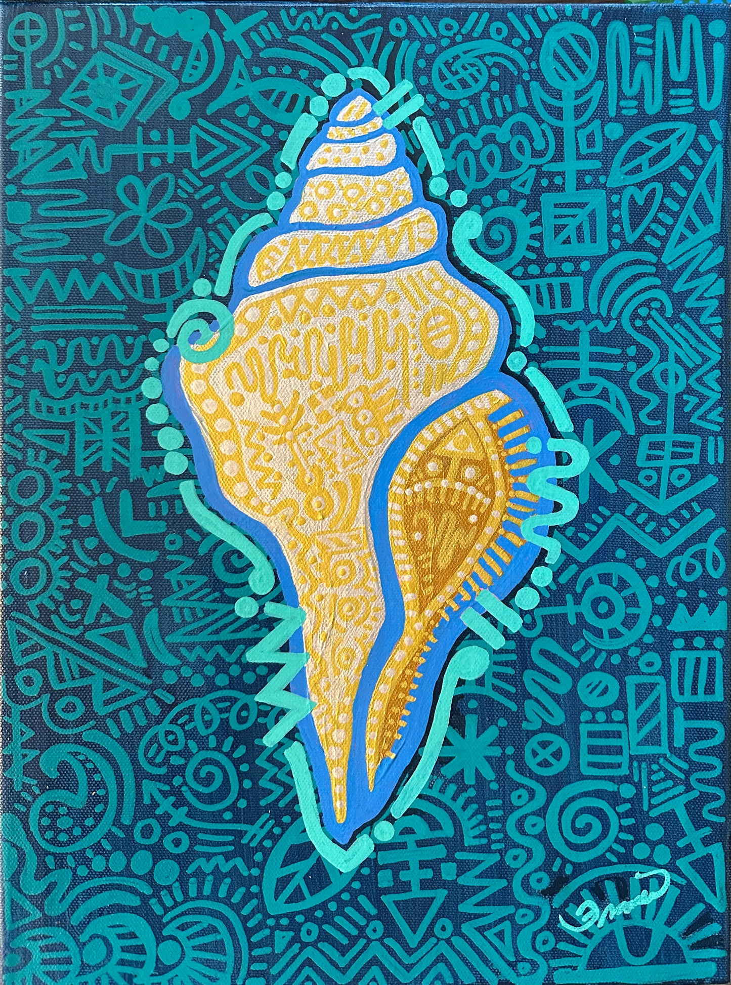 Original Art | "Gilded Conch"