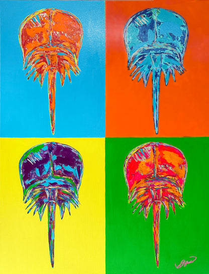 Original Art | "Horseshoe Crab Quartet" (30” x 40”)