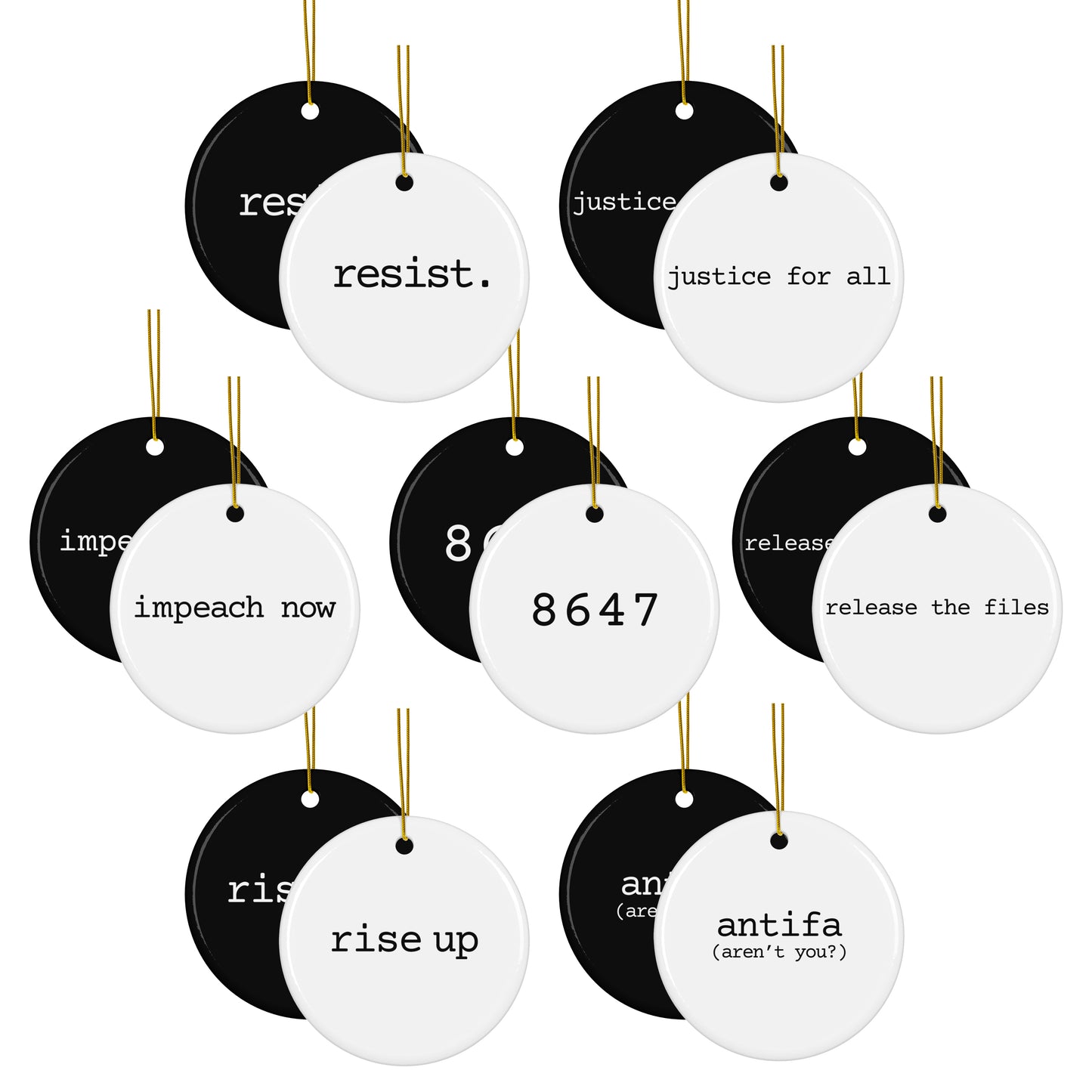 Insurgent Outfitters | Words of Resistance Ornaments