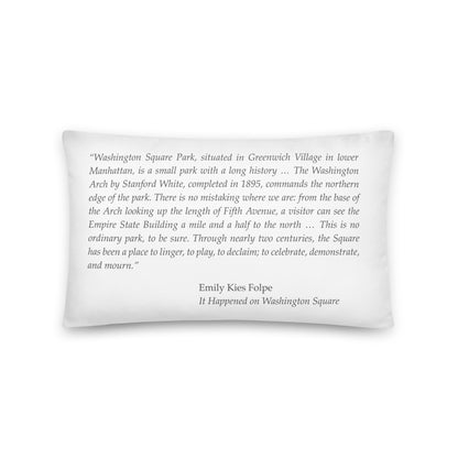 Pillow | "Washington Square Park" | NYC Collection