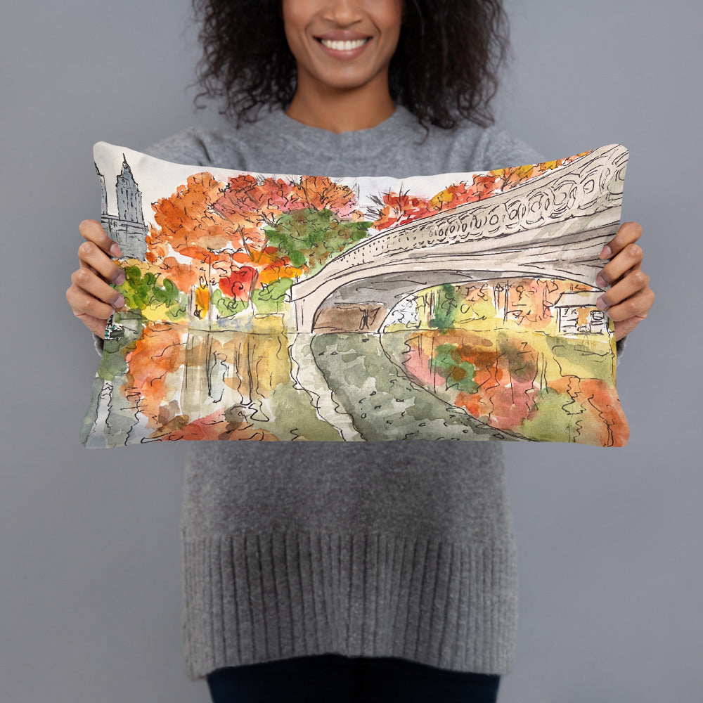 Pillow | "Bow Bridge, Central Park" | NYC Collection