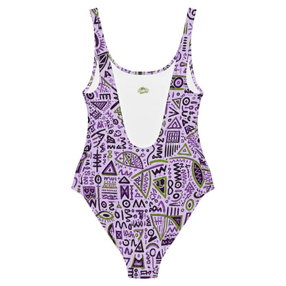 Salty Surf | Glyph One-Piece Swimsuit