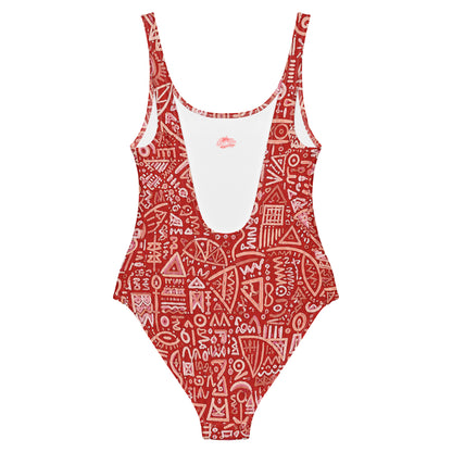 Salty Surf | Glyph One-Piece Swimsuit