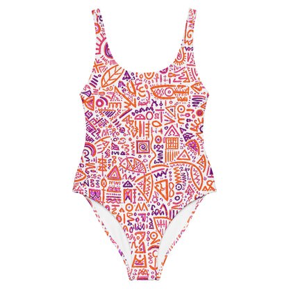 Salty Surf | Glyph One-Piece Swimsuit