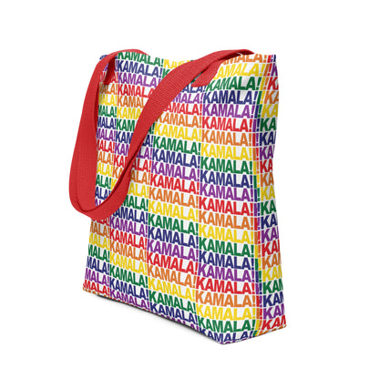 Vote 🇺🇸 2024 | KAMALA! Rainbow Repeat Tote