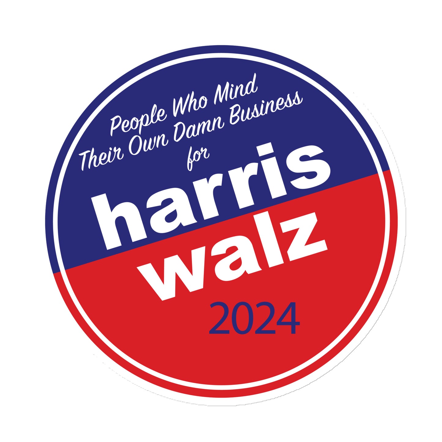 Vote 🇺🇸 2024 | Everyone's for Harris-Walz Car Magnet