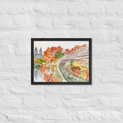 Framed Print | "Bow Bridge, Central Park" | NYC Collection