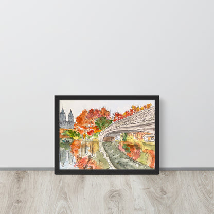 Framed Print | "Bow Bridge, Central Park" | NYC Collection