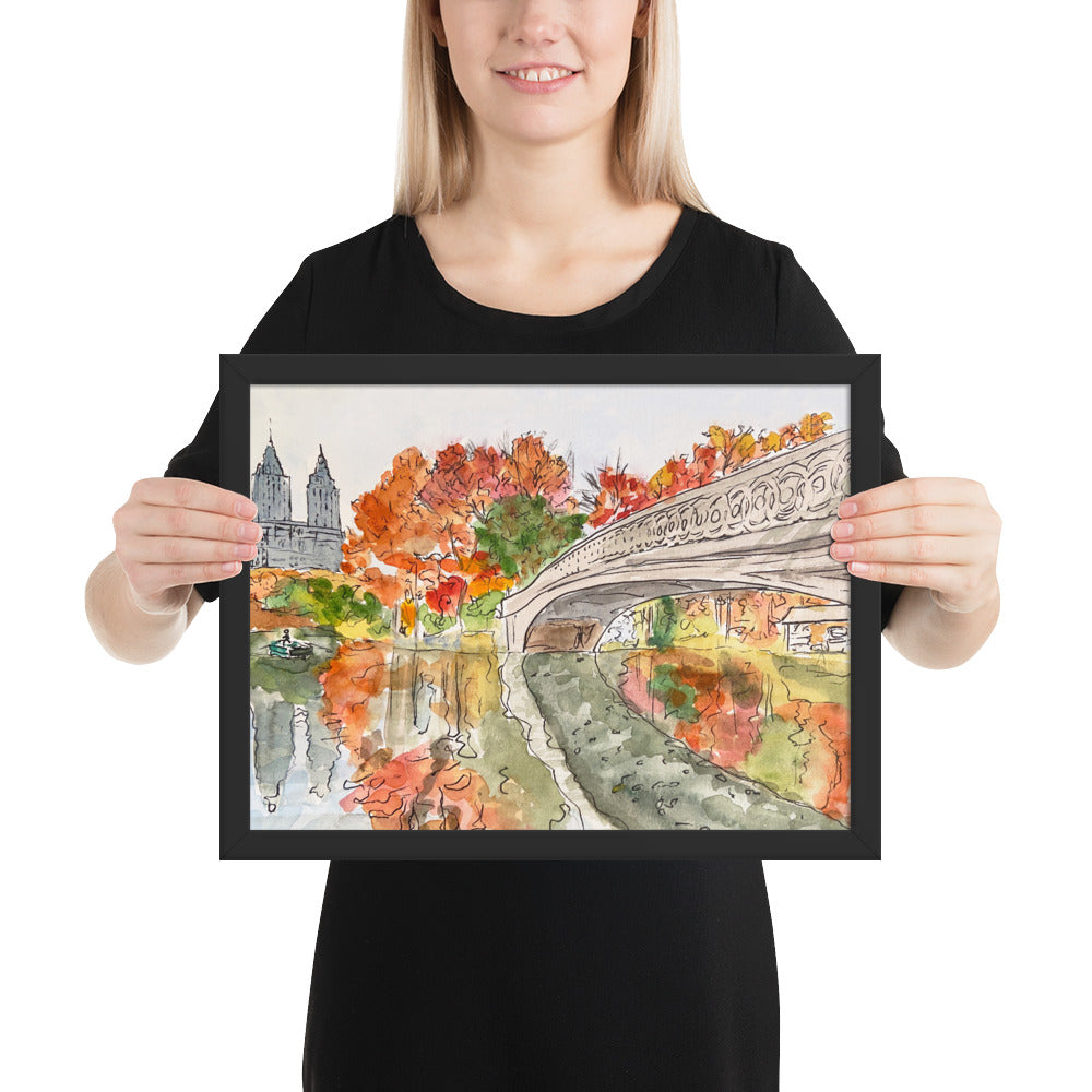 Framed Print | "Bow Bridge, Central Park" | NYC Collection