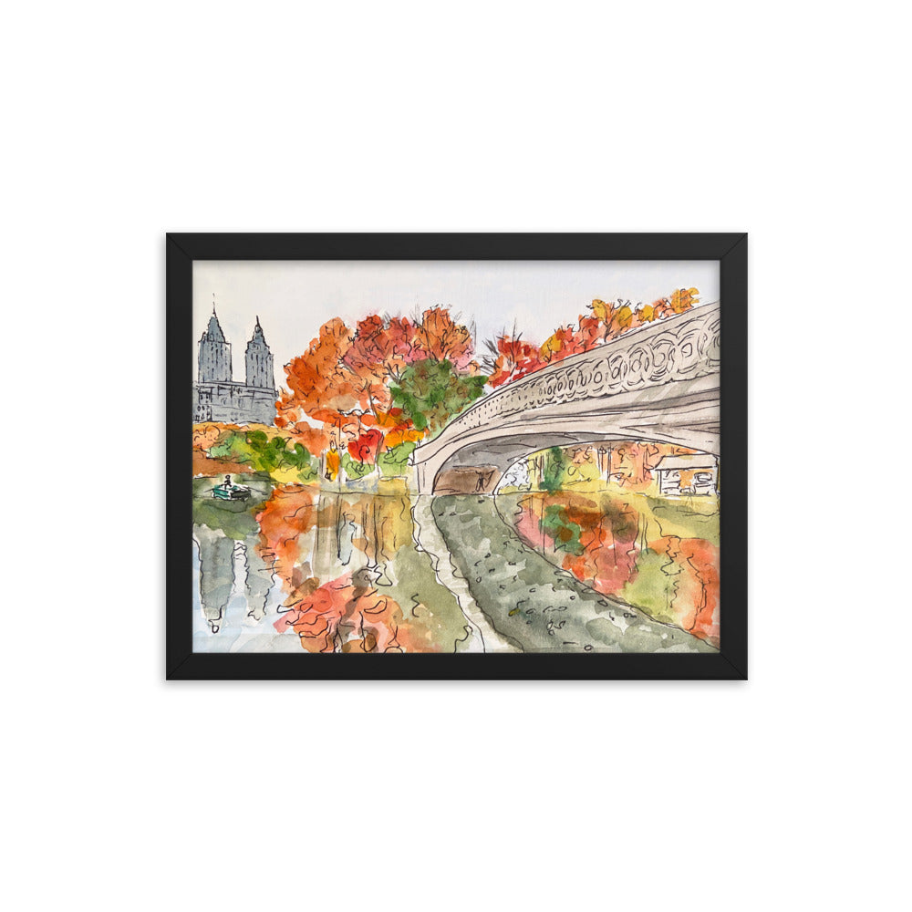 Framed Print | "Bow Bridge, Central Park" | NYC Collection