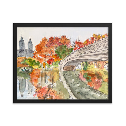 Framed Print | "Bow Bridge, Central Park" | NYC Collection