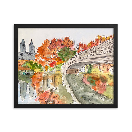 Framed Print | "Bow Bridge, Central Park" | NYC Collection