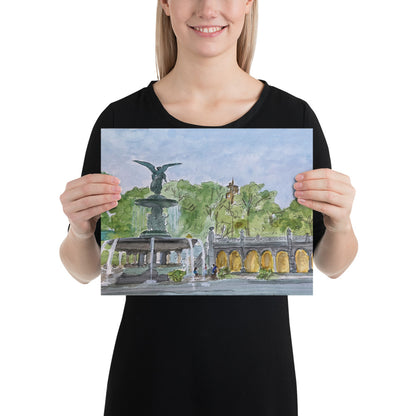 Prints, Posters (Ready-to-Frame) | "Bethesda Fountain" | NYC Collection