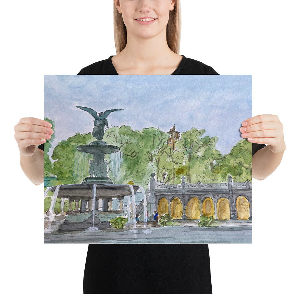 Prints, Posters (Ready-to-Frame) | "Bethesda Fountain" | NYC Collection