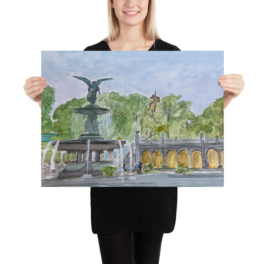 Prints, Posters (Ready-to-Frame) | "Bethesda Fountain" | NYC Collection