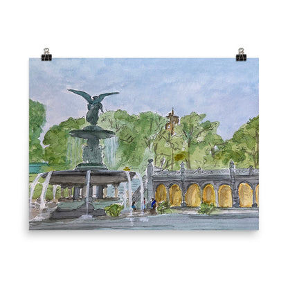 Prints, Posters (Ready-to-Frame) | "Bethesda Fountain" | NYC Collection