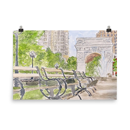 Prints, Posters (Ready-to-Frame) | "Washington Square Park" | NYC Collection