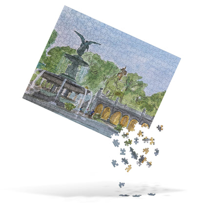 Jigsaw Puzzle | "Bethesda Fountain, Central Park" | NYC Collection