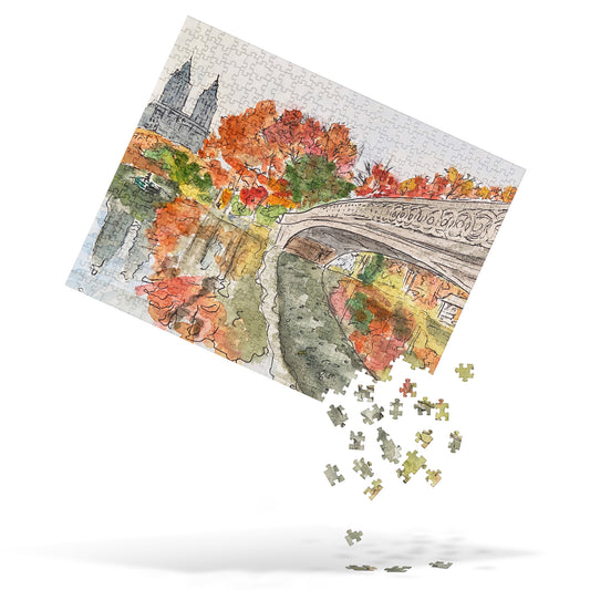 Jigsaw Puzzle | "Bow Bridge, Central Park" | NYC Collection