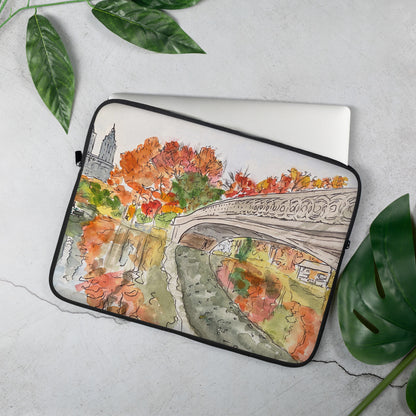 Laptop Sleeve | "Bow Bridge, Central Park" | NYC Collection