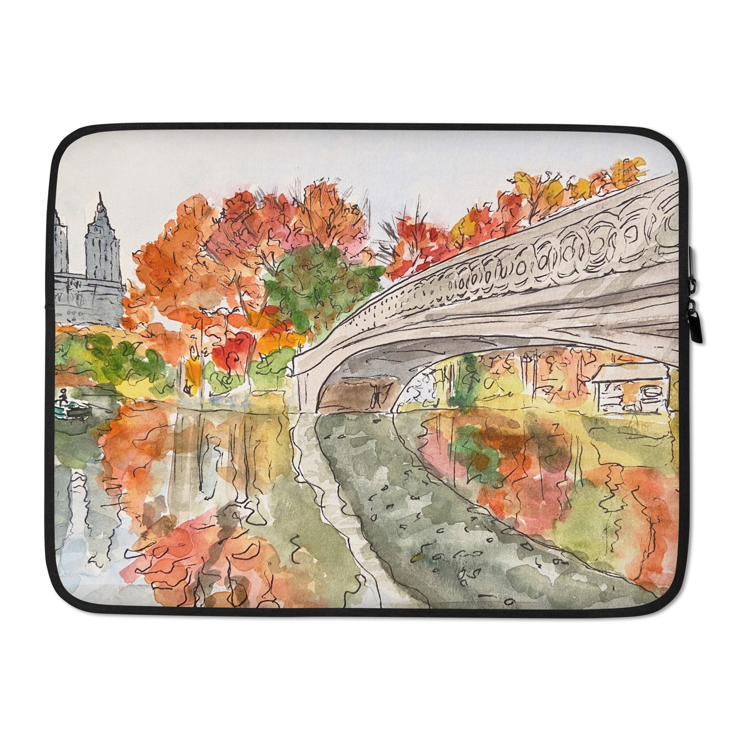 Laptop Sleeve | "Bow Bridge, Central Park" | NYC Collection