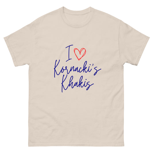 Left of Center | I ❤️ Kornacki's Khakis T-Shirt [Script]