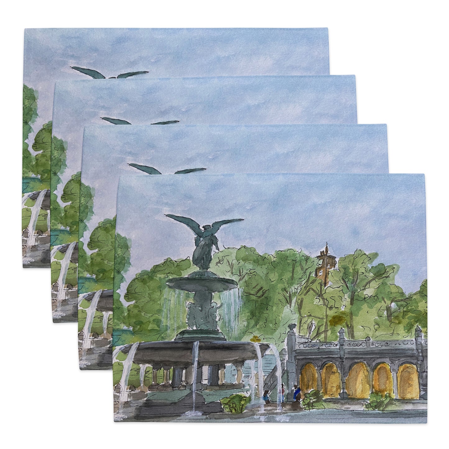 Placemat Set/4 | Bethesda Fountain | NYC Collection