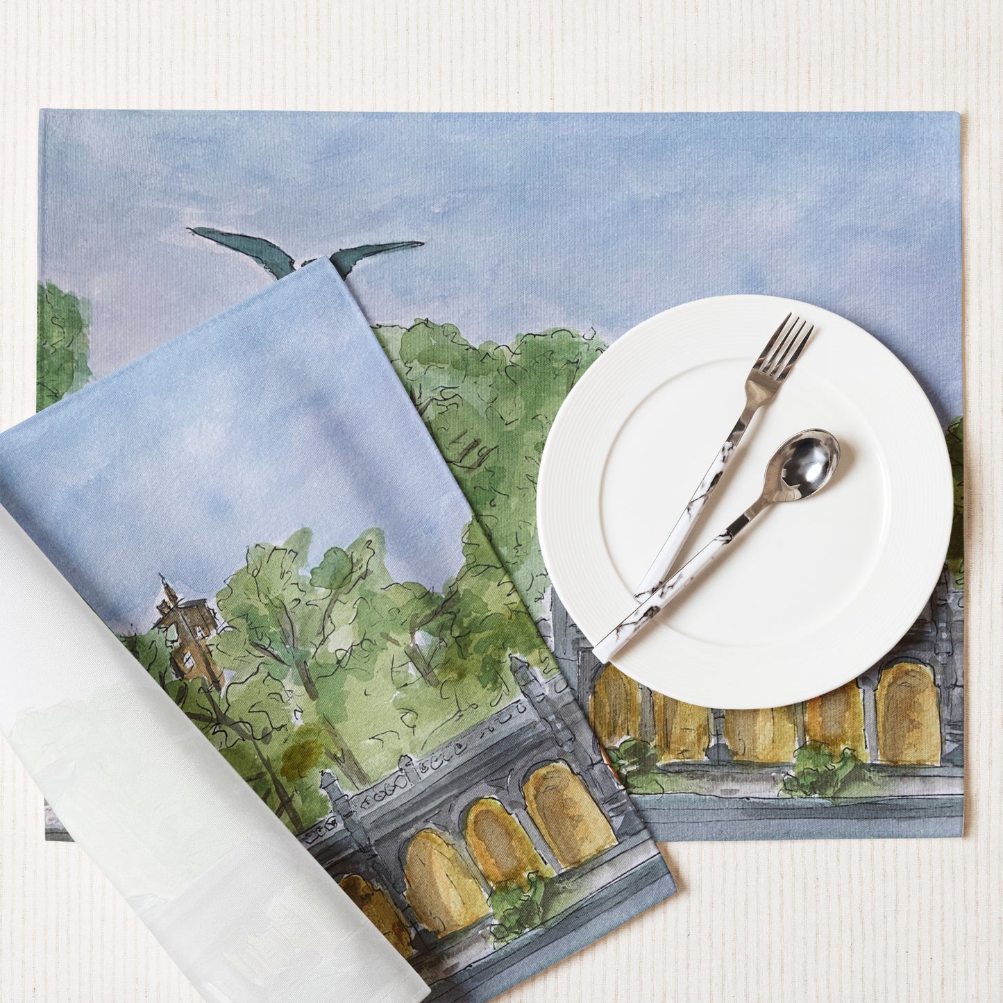 Placemat Set/4 | Bethesda Fountain | NYC Collection