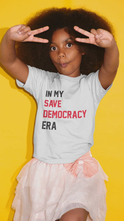 Vote 🇺🇸 2024 Kids | "In My Save Democracy Era" Kid's T-Shirt