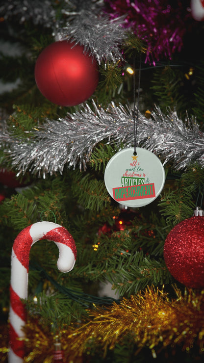 Insurgent Outfitters | "All I Want for Christmas" Resistance Ornaments