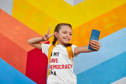 Vote 🇺🇸 2024 Kids | "In My Save Democracy Era" Kid's T-Shirt