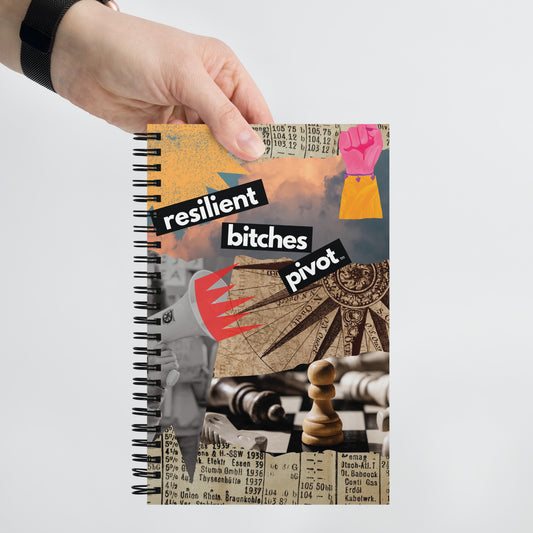 RBP Collage | Spiral Notebook | "Resilient Bitches Pivot"