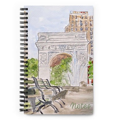 Spiral Notebook 5.5″ × 8.5″ | Choice of 4 NYC Watercolors