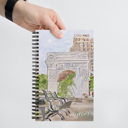 Spiral Notebook 5.5″ × 8.5″ | Choice of 4 NYC Watercolors