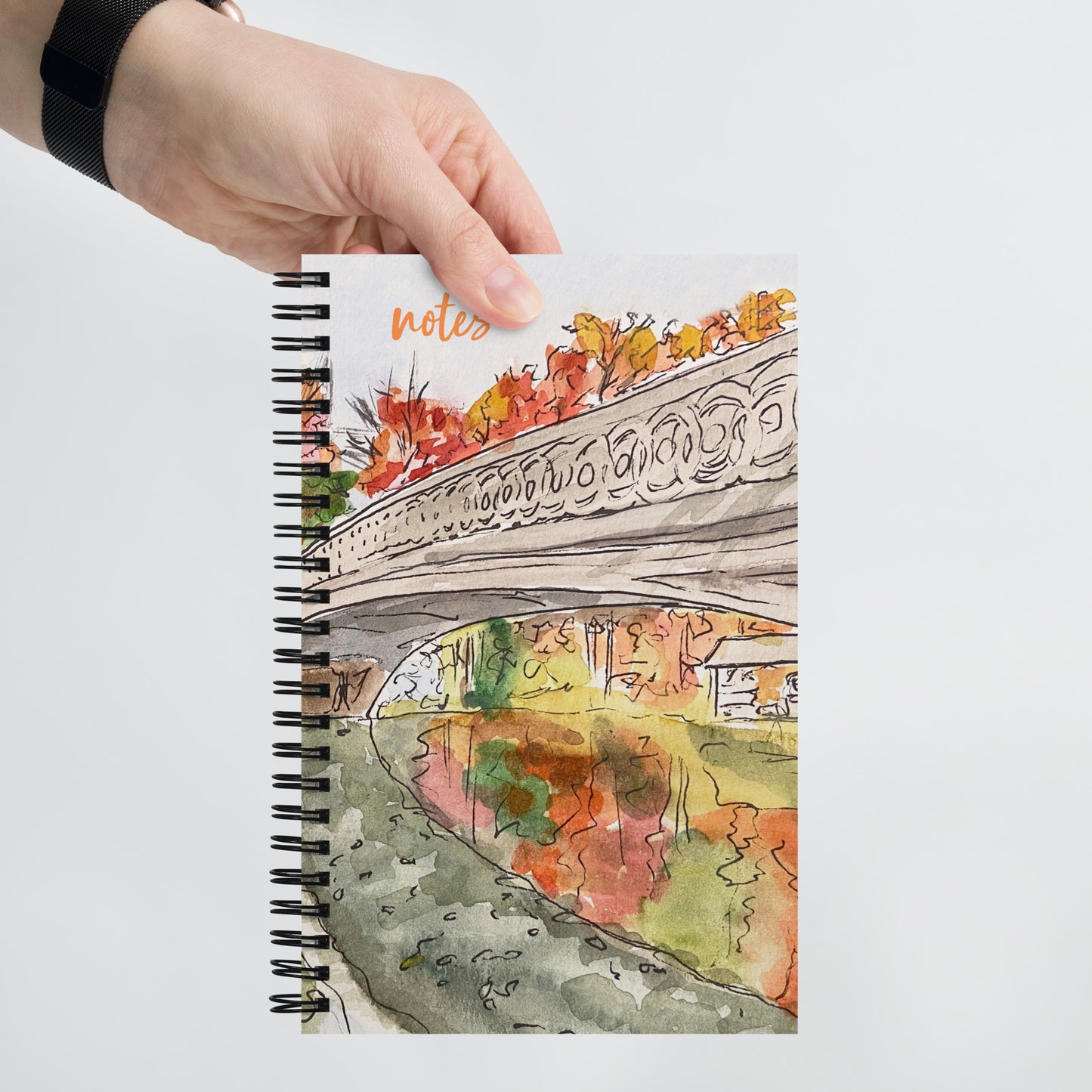 Spiral Notebook 5.5″ × 8.5″ | Choice of 4 NYC Watercolors