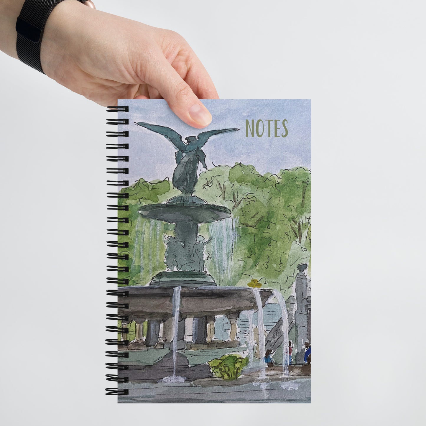 Spiral Notebook 5.5″ × 8.5″ | Choice of 4 NYC Watercolors