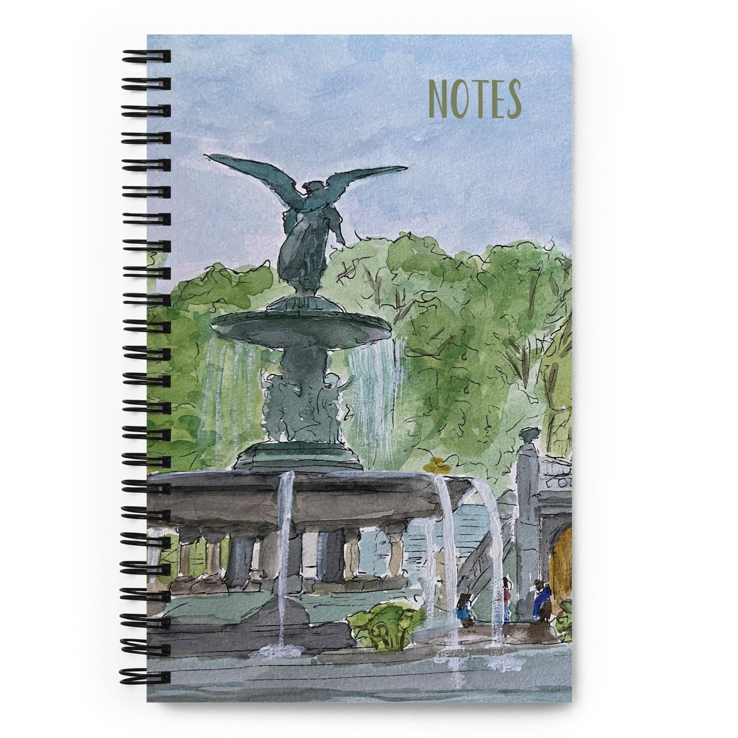 Spiral Notebook 5.5″ × 8.5″ | Choice of 4 NYC Watercolors