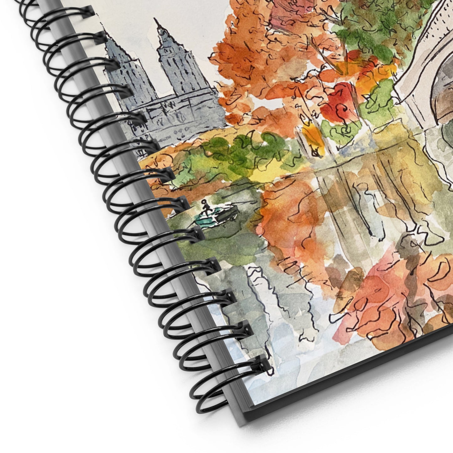 Spiral Notebook 5.5″ × 8.5″ | Choice of 4 NYC Watercolors