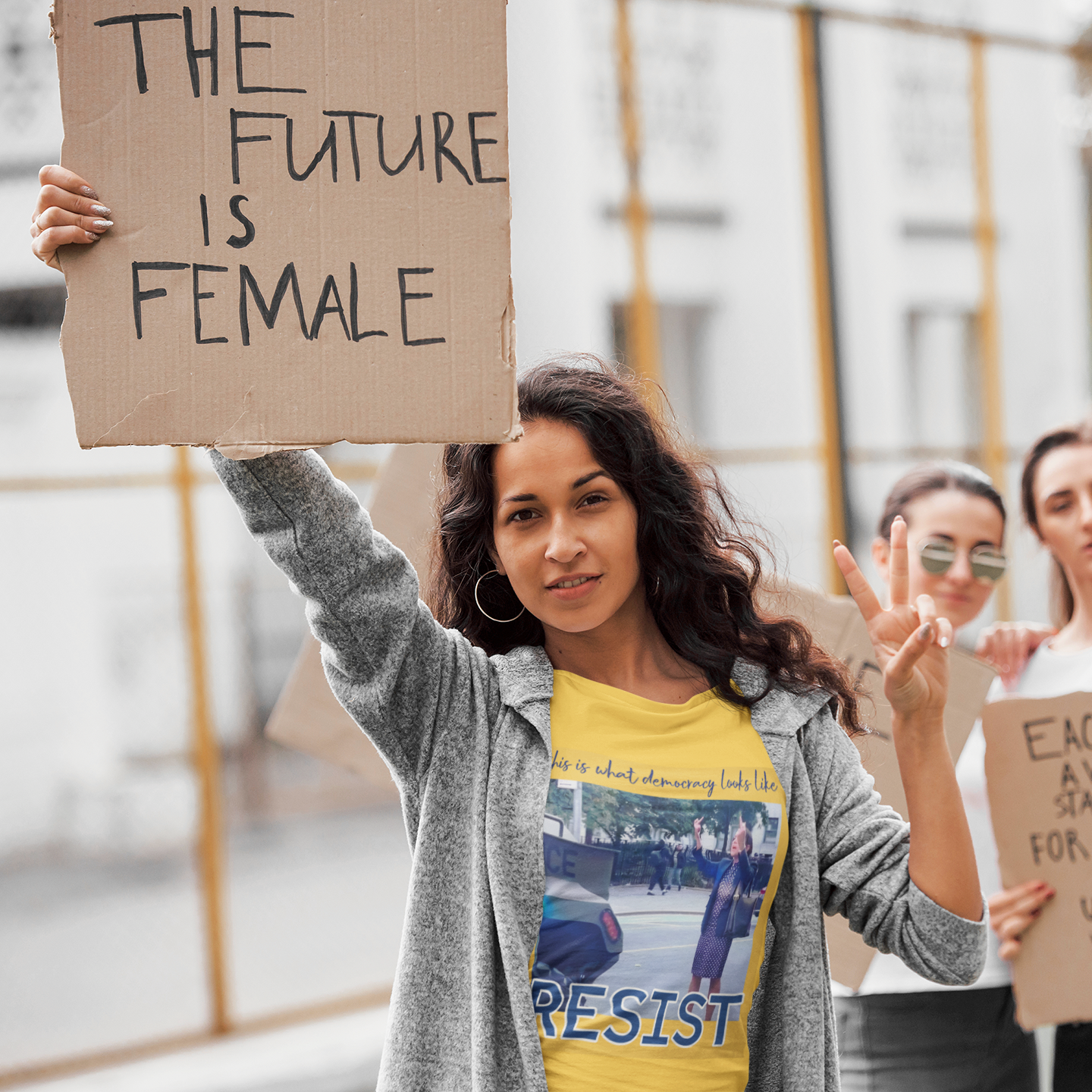 Insurgent Outfitters | Polka Dot Dress Lady Resist T-shirt