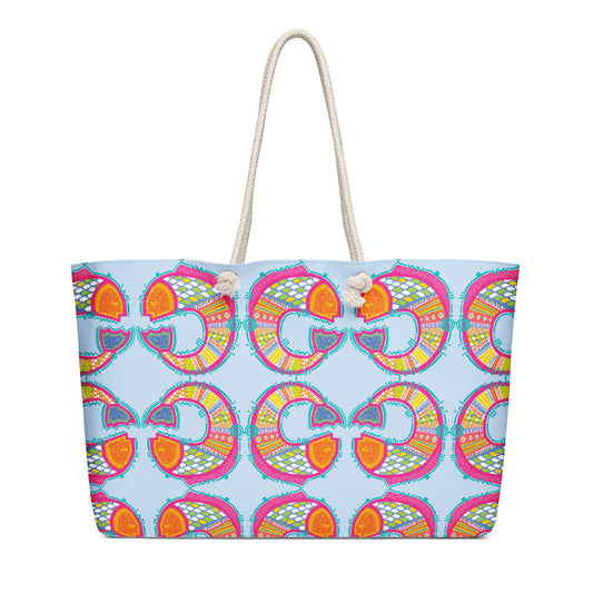 Salty Surf | Hieroglyphish Oversized Weekender Bag