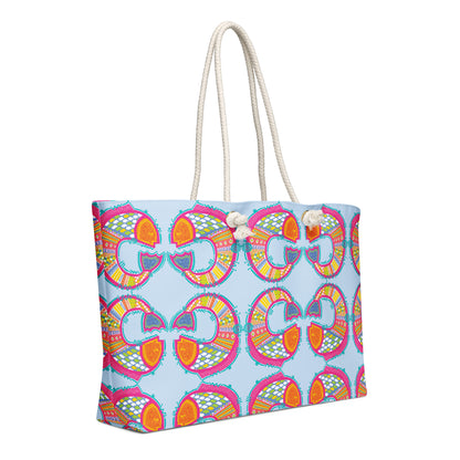 Salty Surf | Hieroglyphish Oversized Weekender Bag