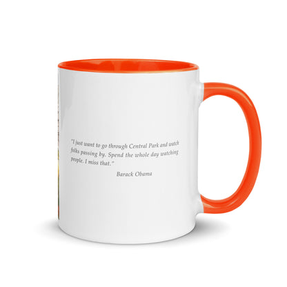 Coffee Mug w Color Inside | "Bow Bridge, Central Park"