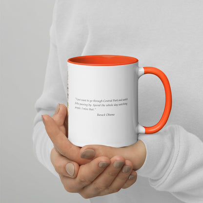 Coffee Mug w Color Inside | "Bow Bridge, Central Park"